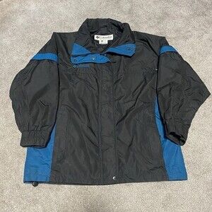 Columbia Bugaboo Vintage 90s Ski Jacket Womens S Black Teal Softshell Outdoor